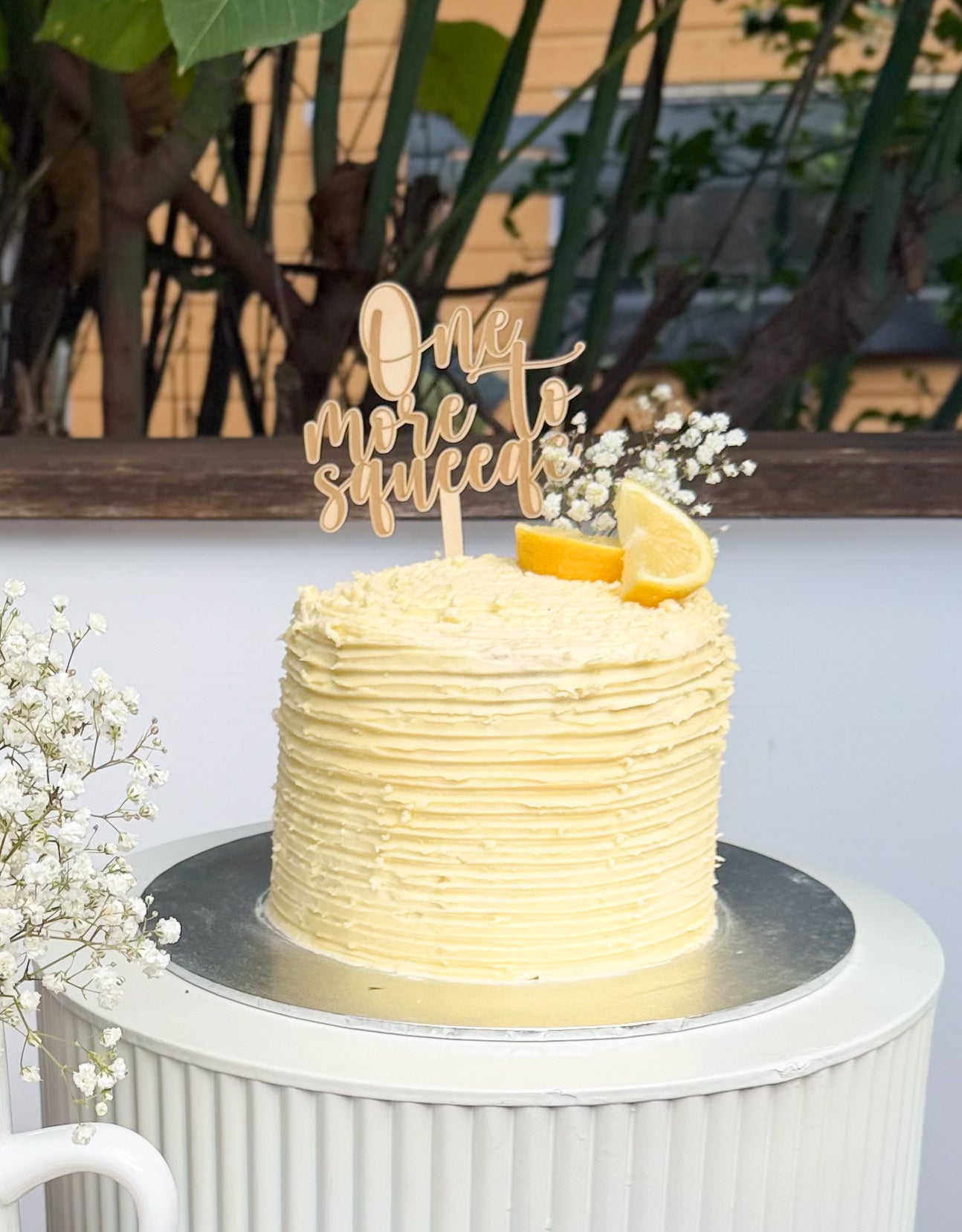 One More To Squeeze Cake Topper
