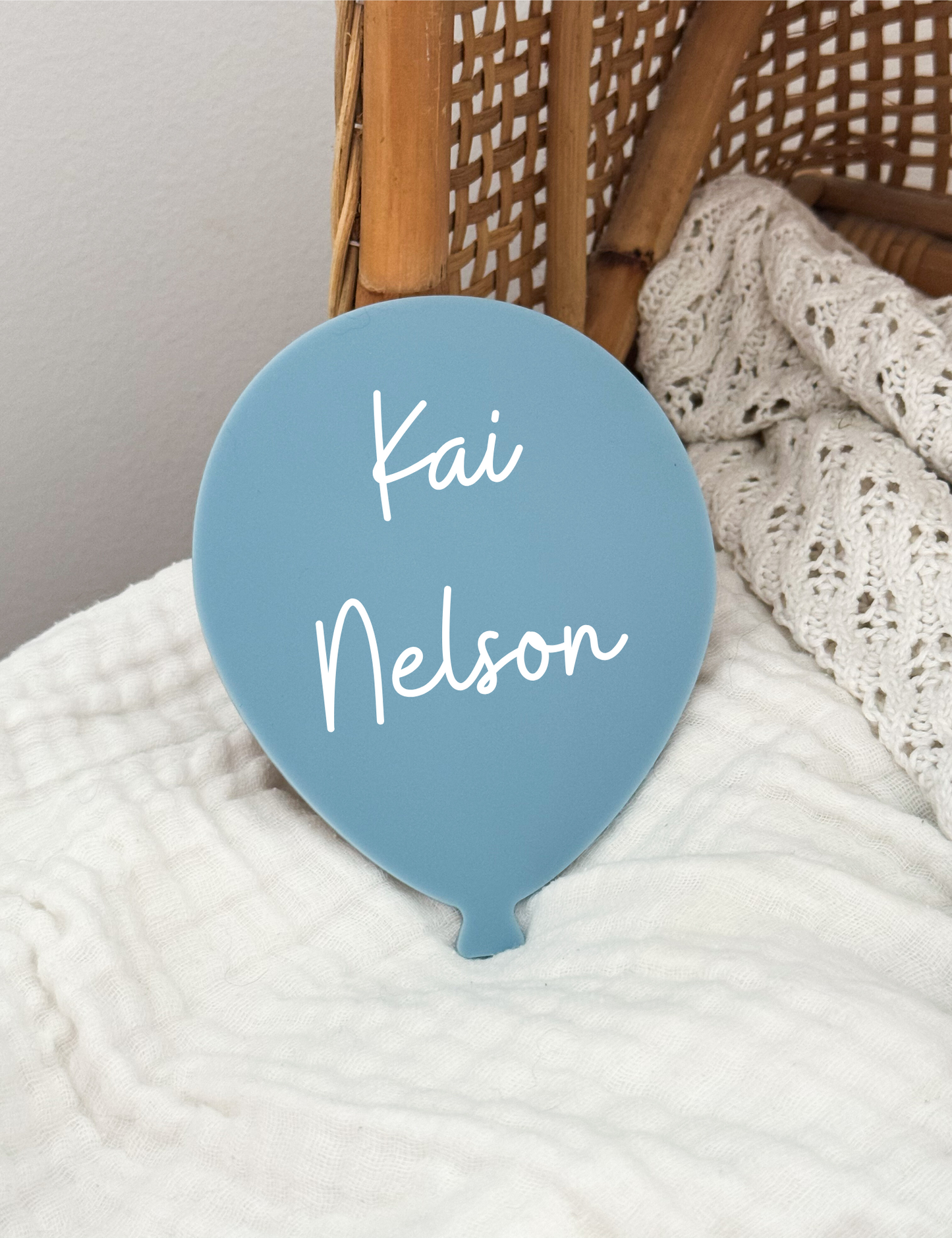 Acrylic Balloon Baby Announcement | Multiple Colours