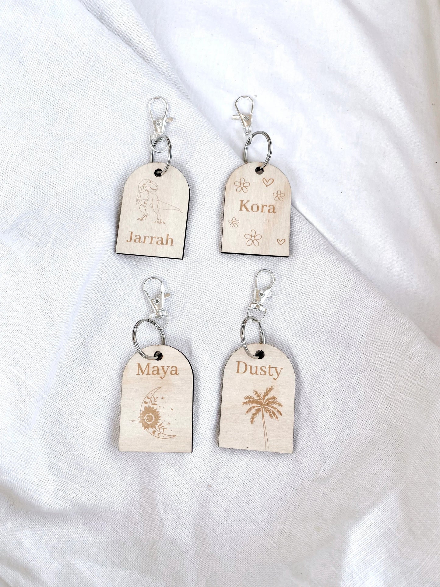 Personalised Arch Name Tag - Palm Tree