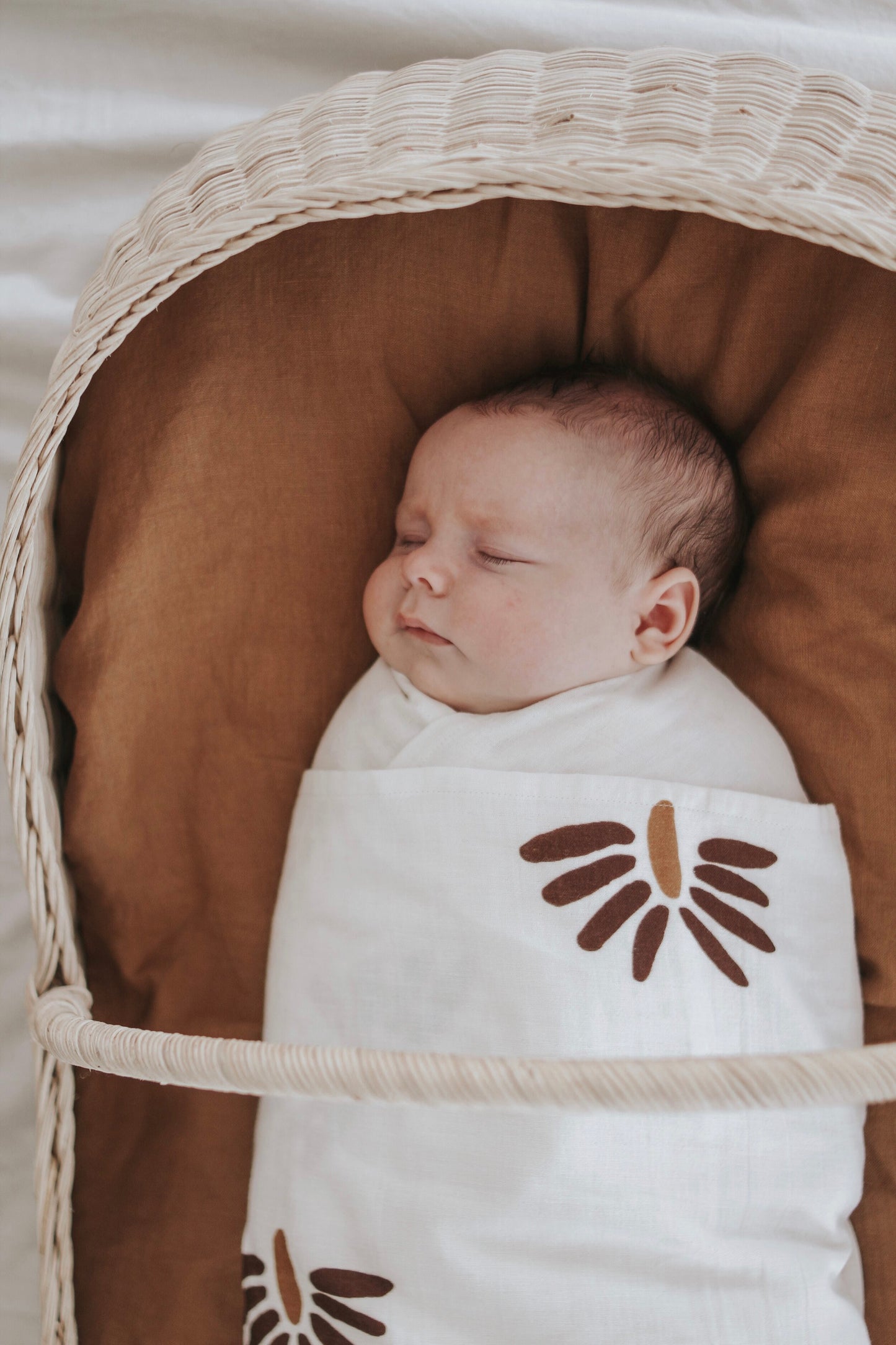 Organic Cotton Muslin Swaddle - Native