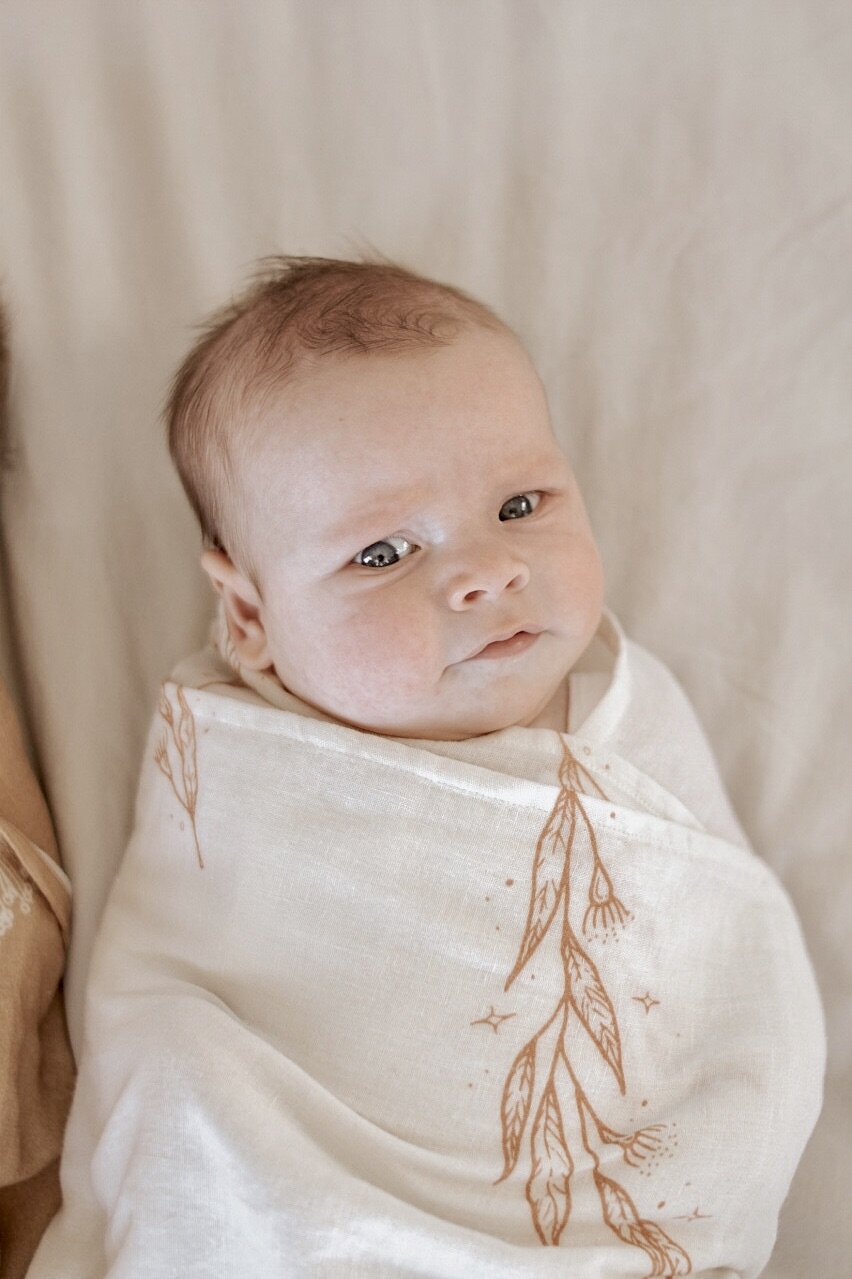 Organic Cotton Muslin Swaddle - Gumnut