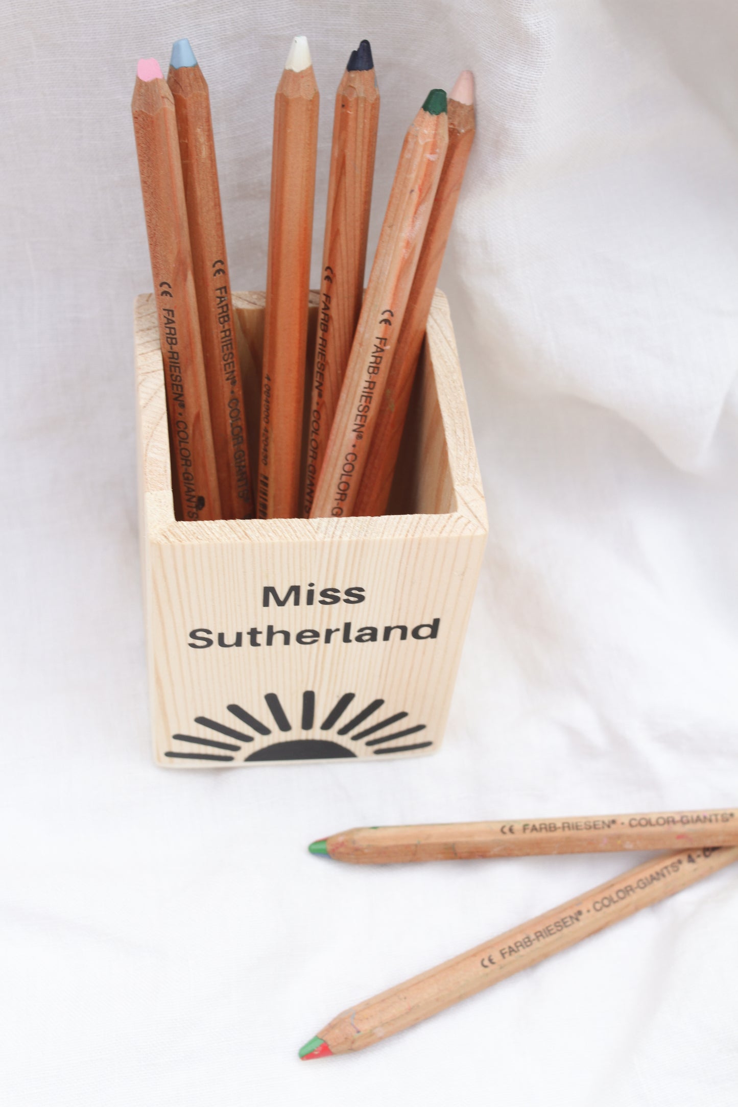 Personalised Wooden Pencil Holder