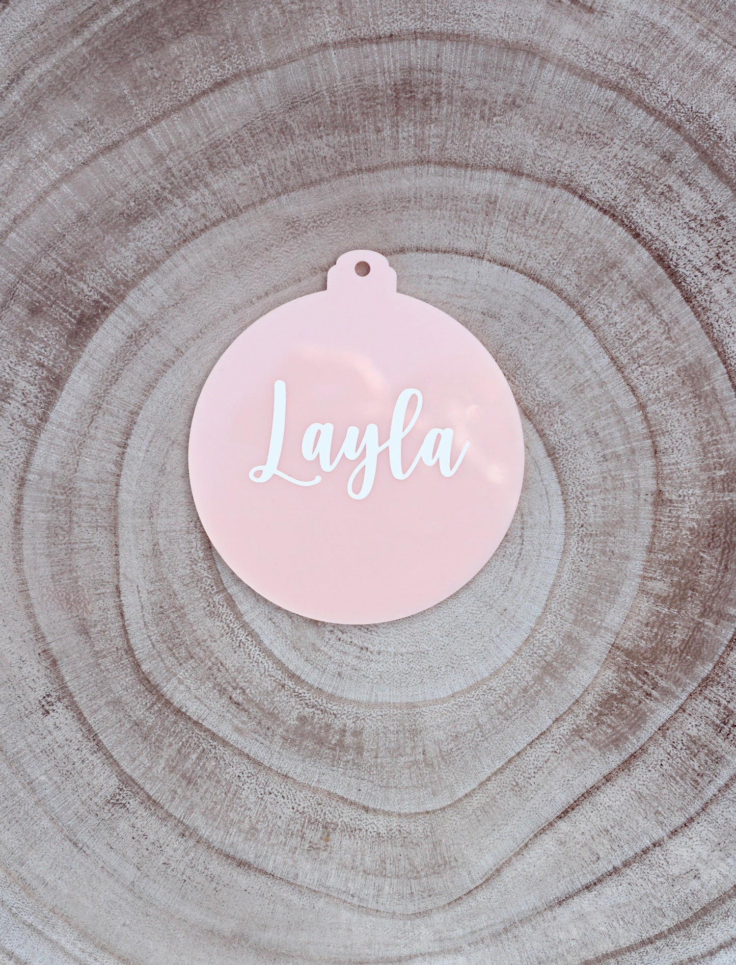 Personalised Glow In The Dark Name Bauble - Coloured
