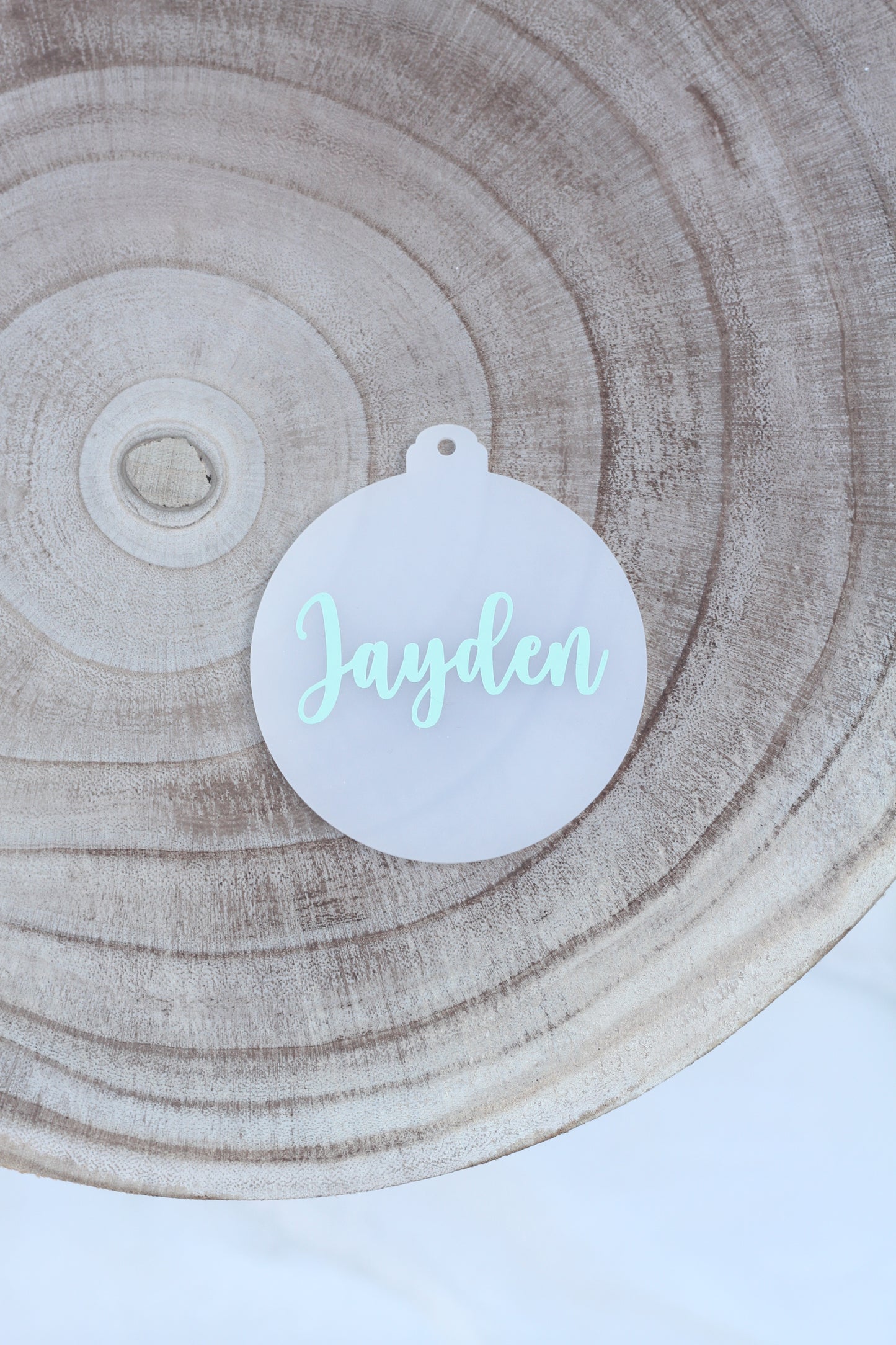 Personalised Glow In The Dark Name Bauble - Coloured