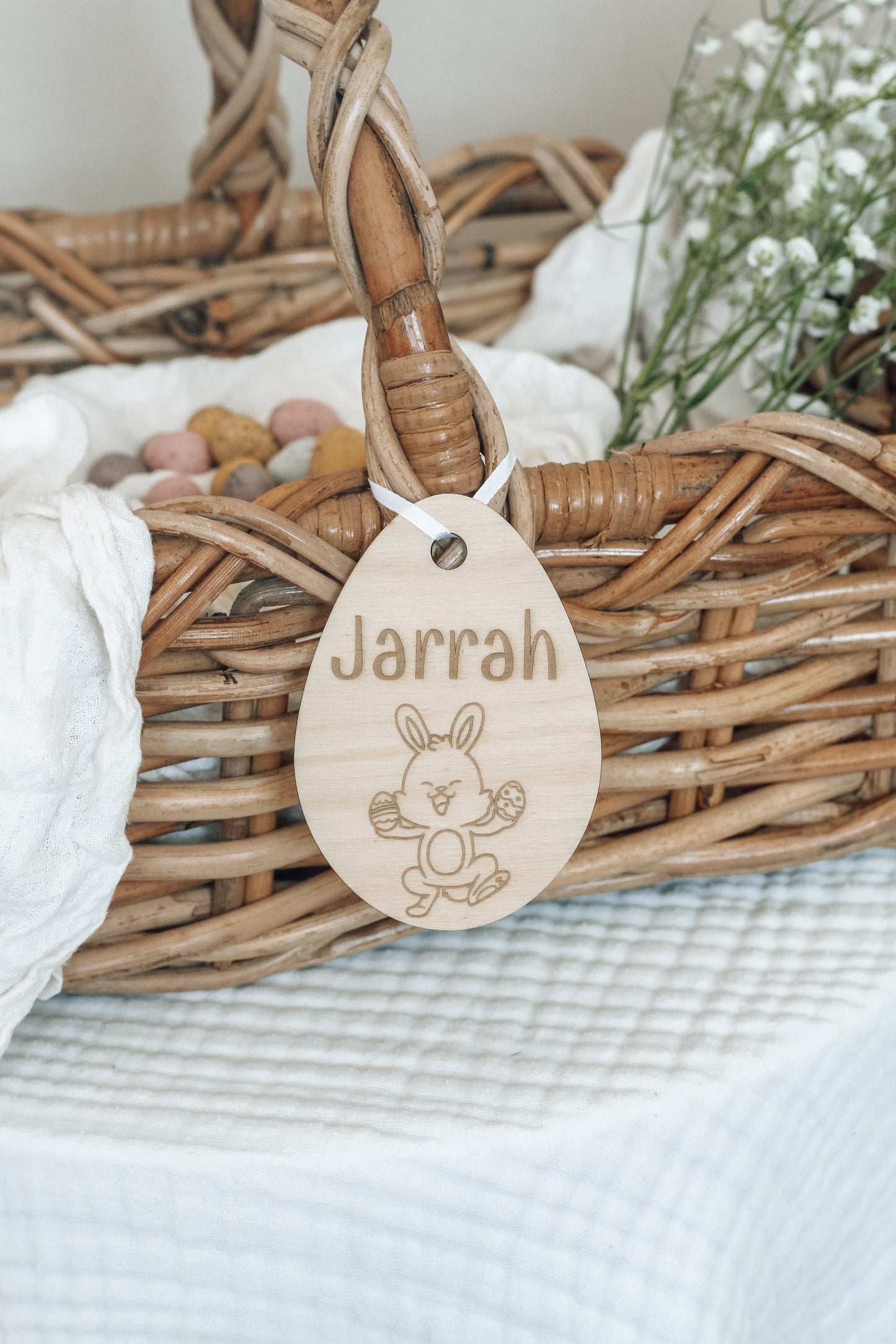 Personalised Easter Basket Name Tag