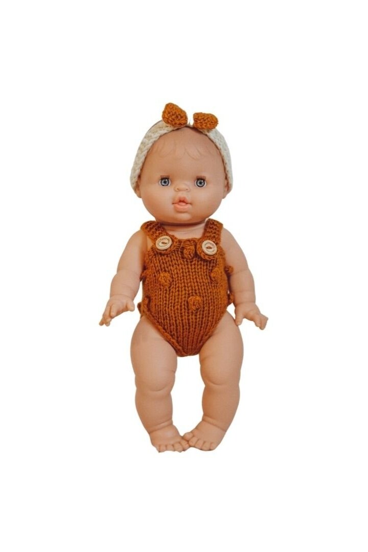 Myah Romper Set - Rust/Cream