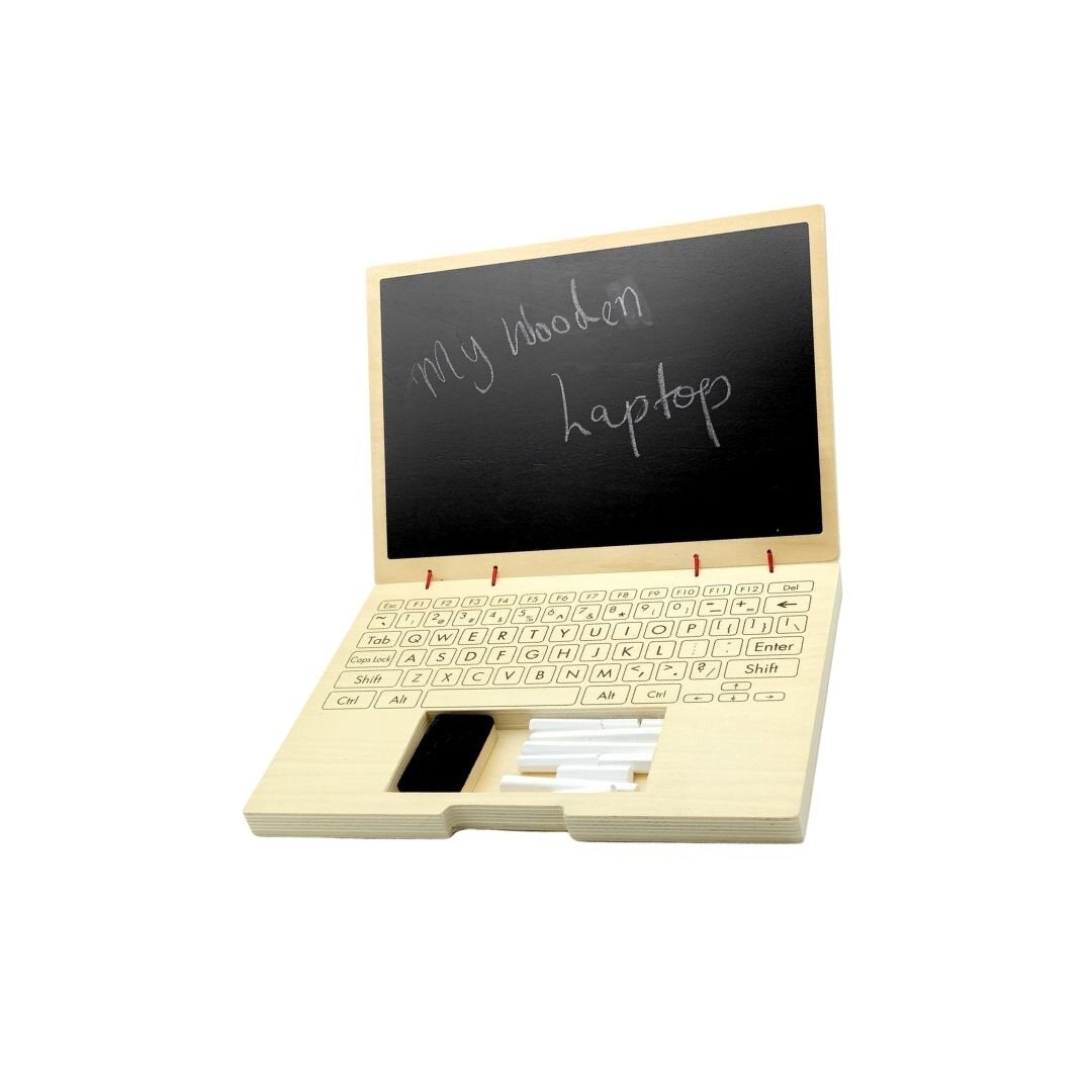 Wooden Toy Laptop