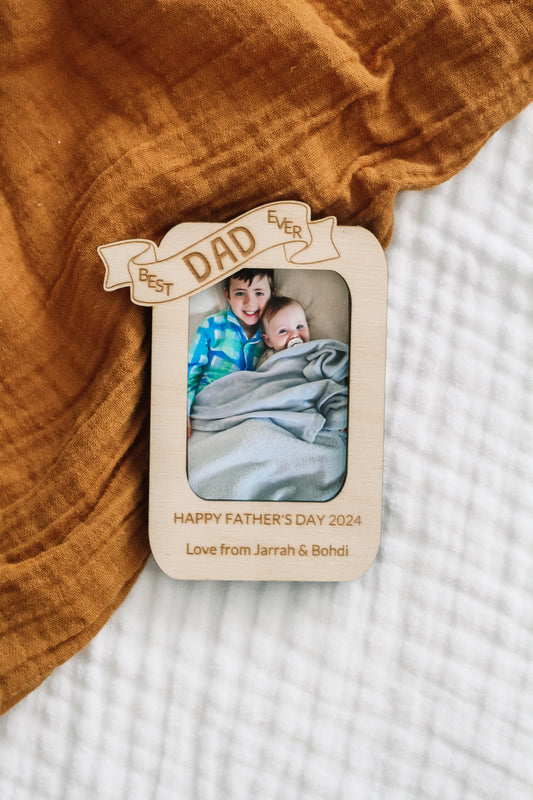 Personalised Father’s Day Magnetic Photo Frame