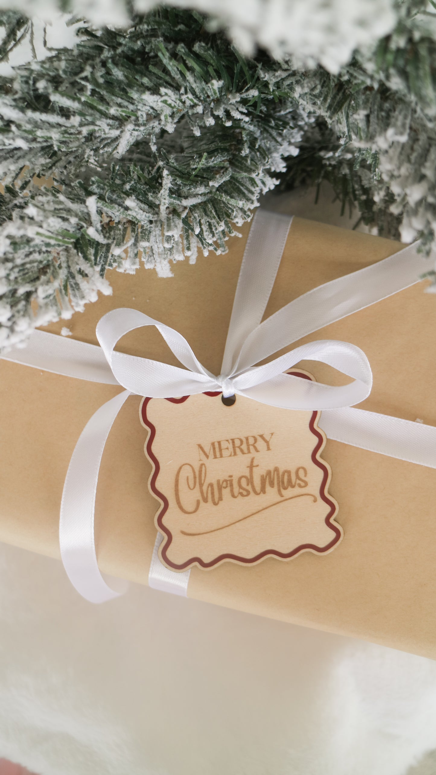 Luxury Wooden Christmas Gift Tag