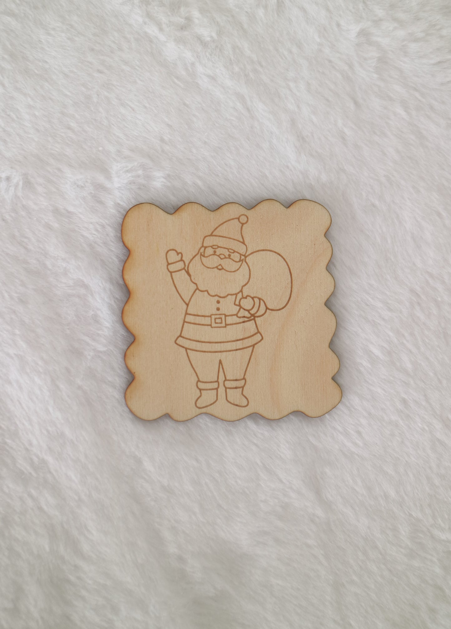 DIY Wooden Christmas Art Tiles