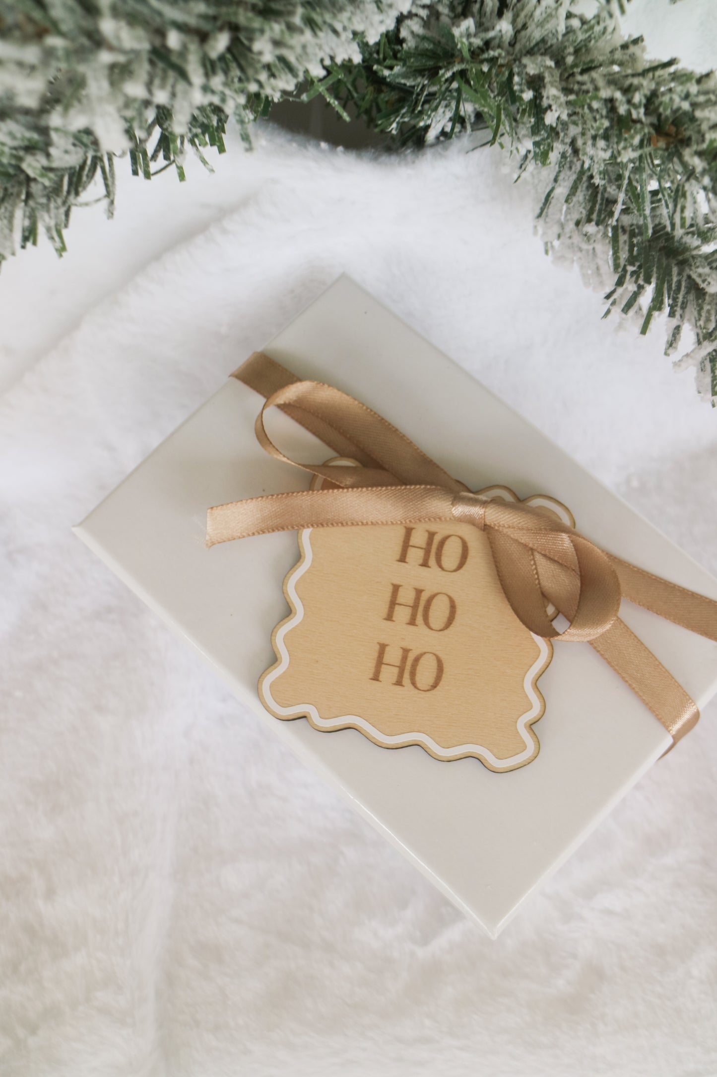 Luxury Wooden Christmas Gift Tag