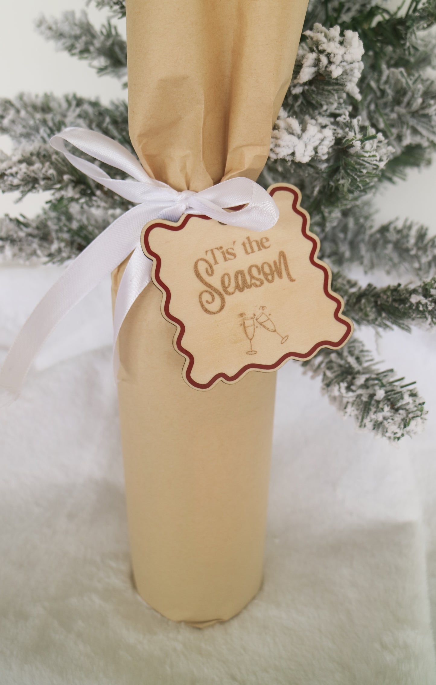 Luxury Wooden Christmas Gift Tag