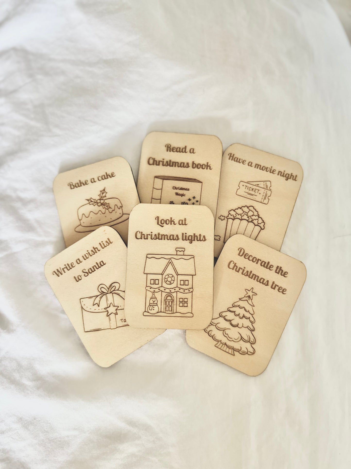 Wooden Advent Calendar Card Set | Christmas Advent Calendar