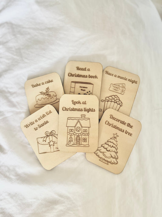 Wooden Advent Calendar Card Set | Christmas Advent Calendar