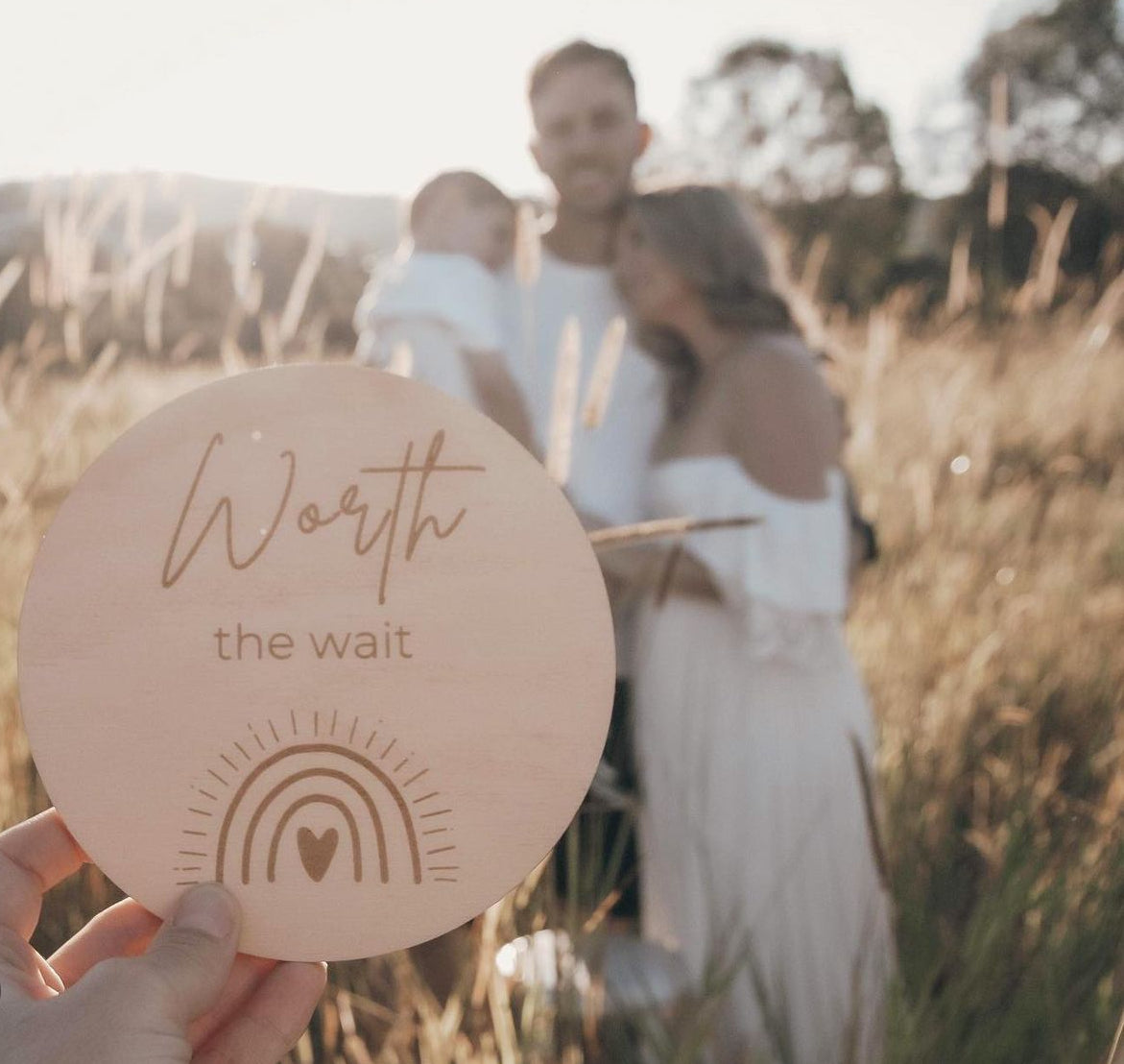 Worth The Wait Baby Announcement Disc