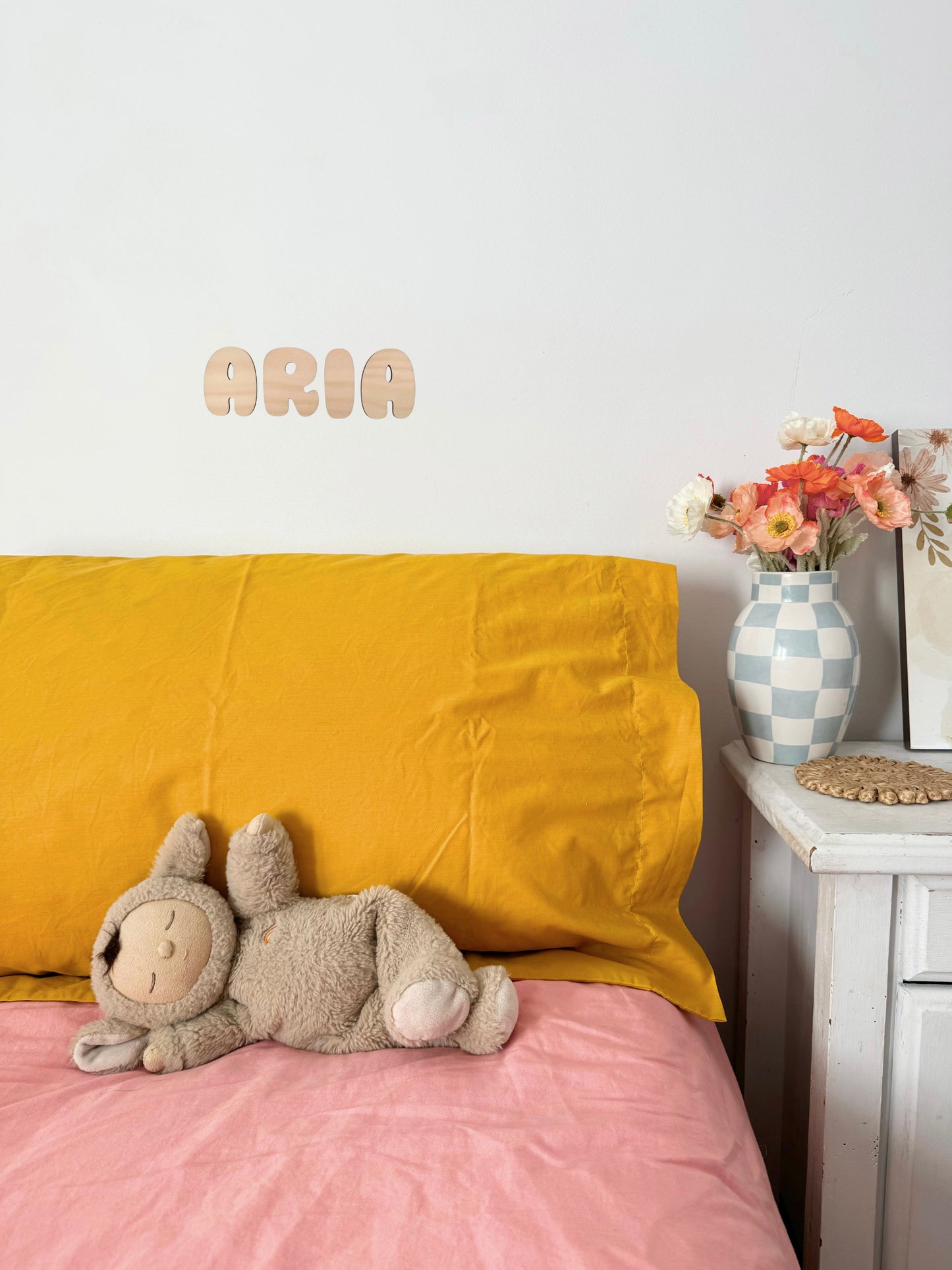 Wooden Bubble Letters | Personalised Name Sign
