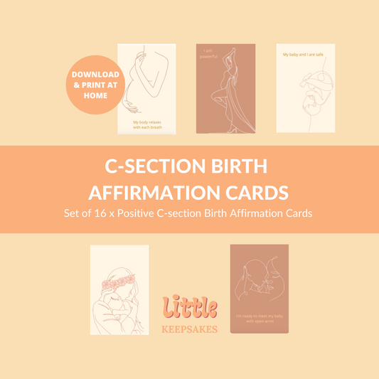 Printable Birth Affirmation Card Set