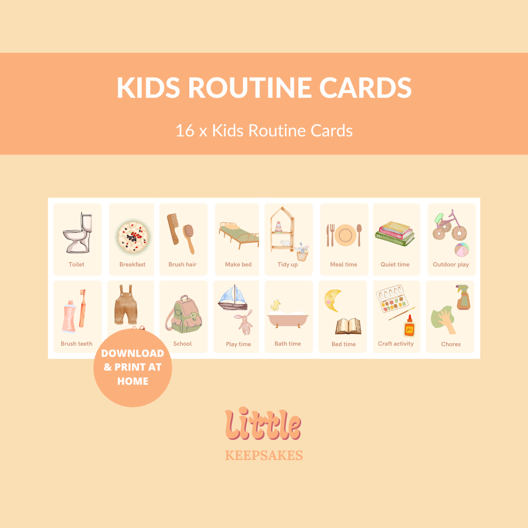 Kids Printable Routine Card Set