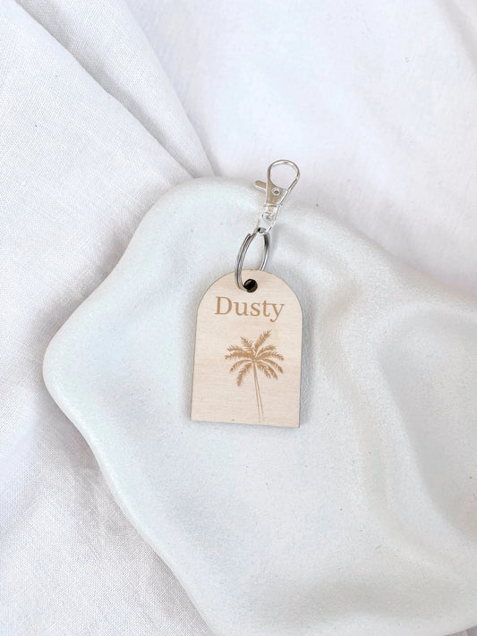 Personalised Arch Name Tag - Palm Tree