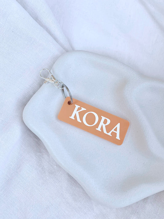 Personalised Acrylic Name Tag - Rectangle