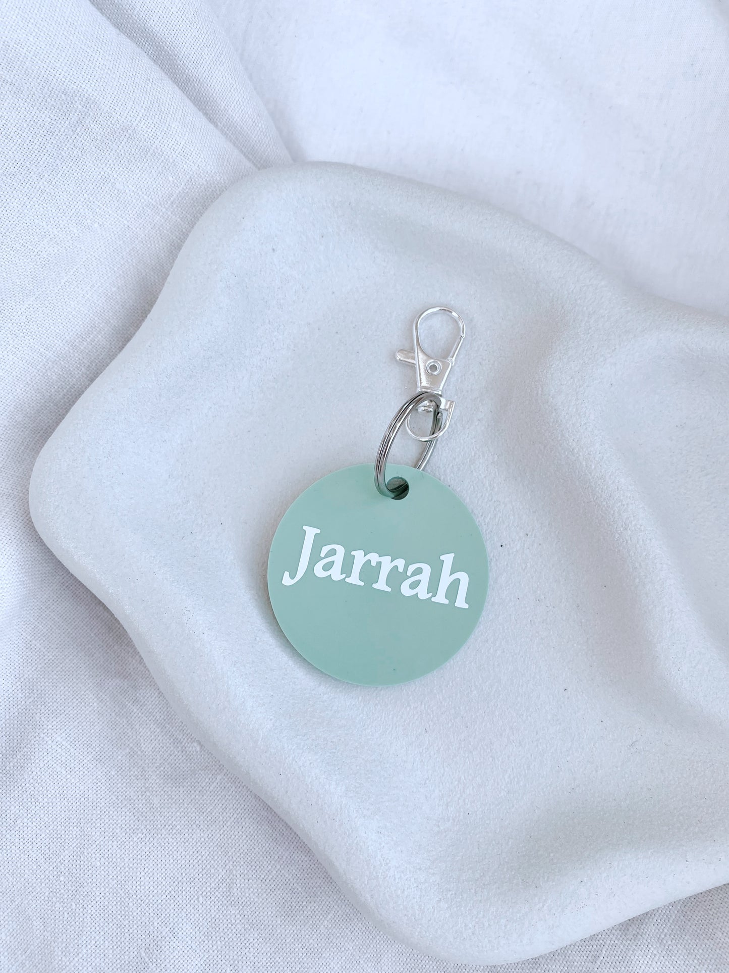 Personalised Acrylic Name Tag - Round