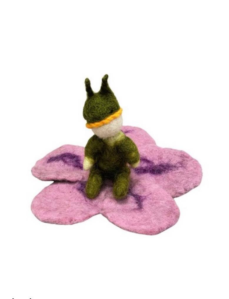 Felt Moss Flower Baby