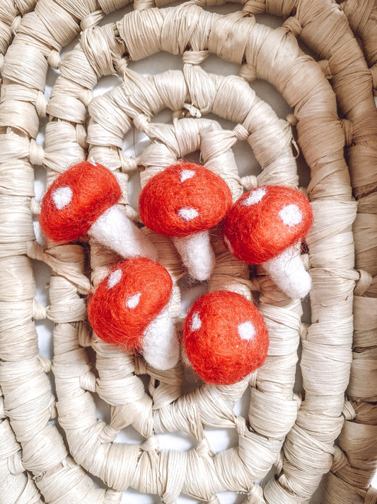 Felt Mini Mushroom