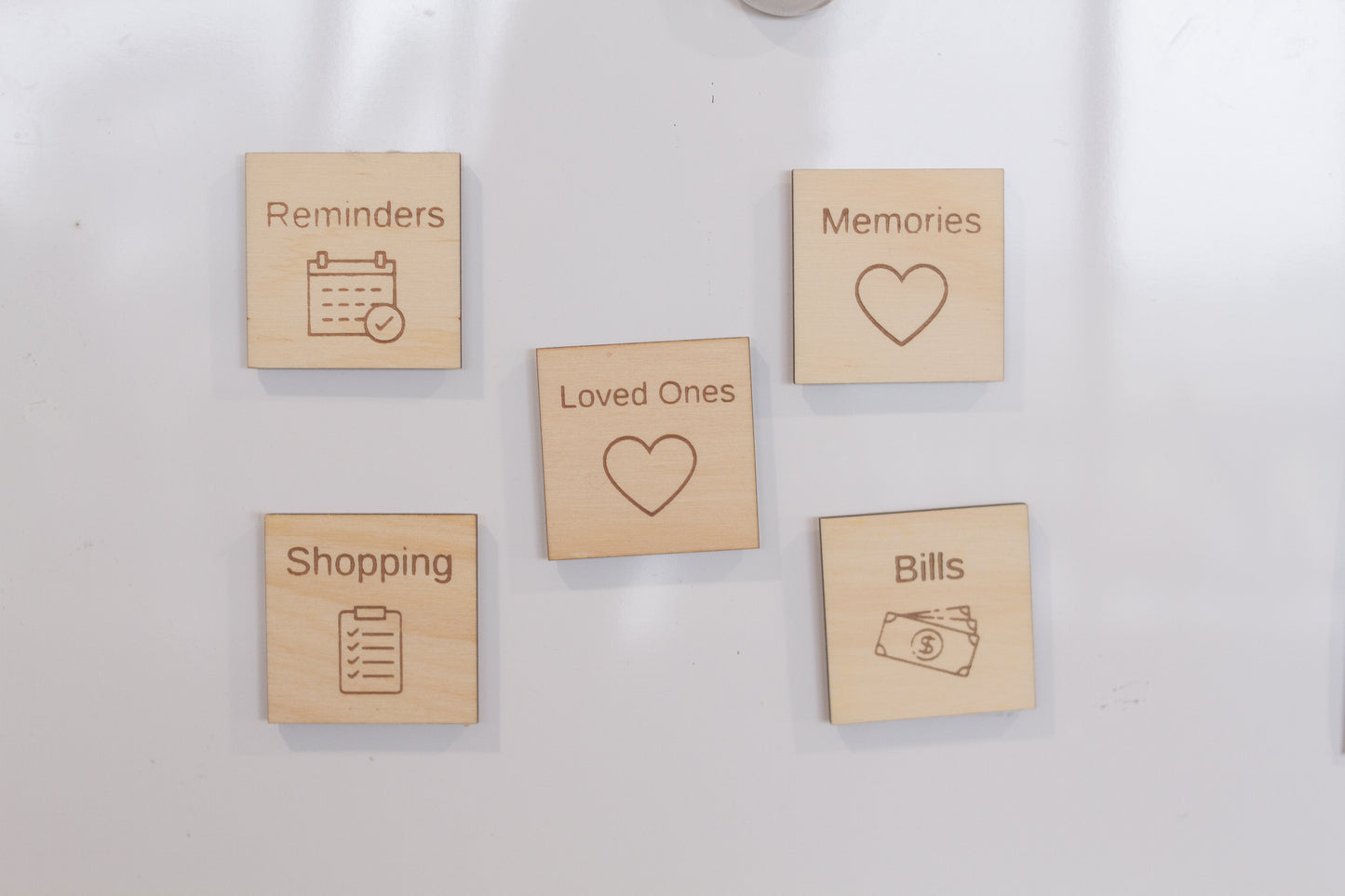 Wooden Fridge Magnet Set