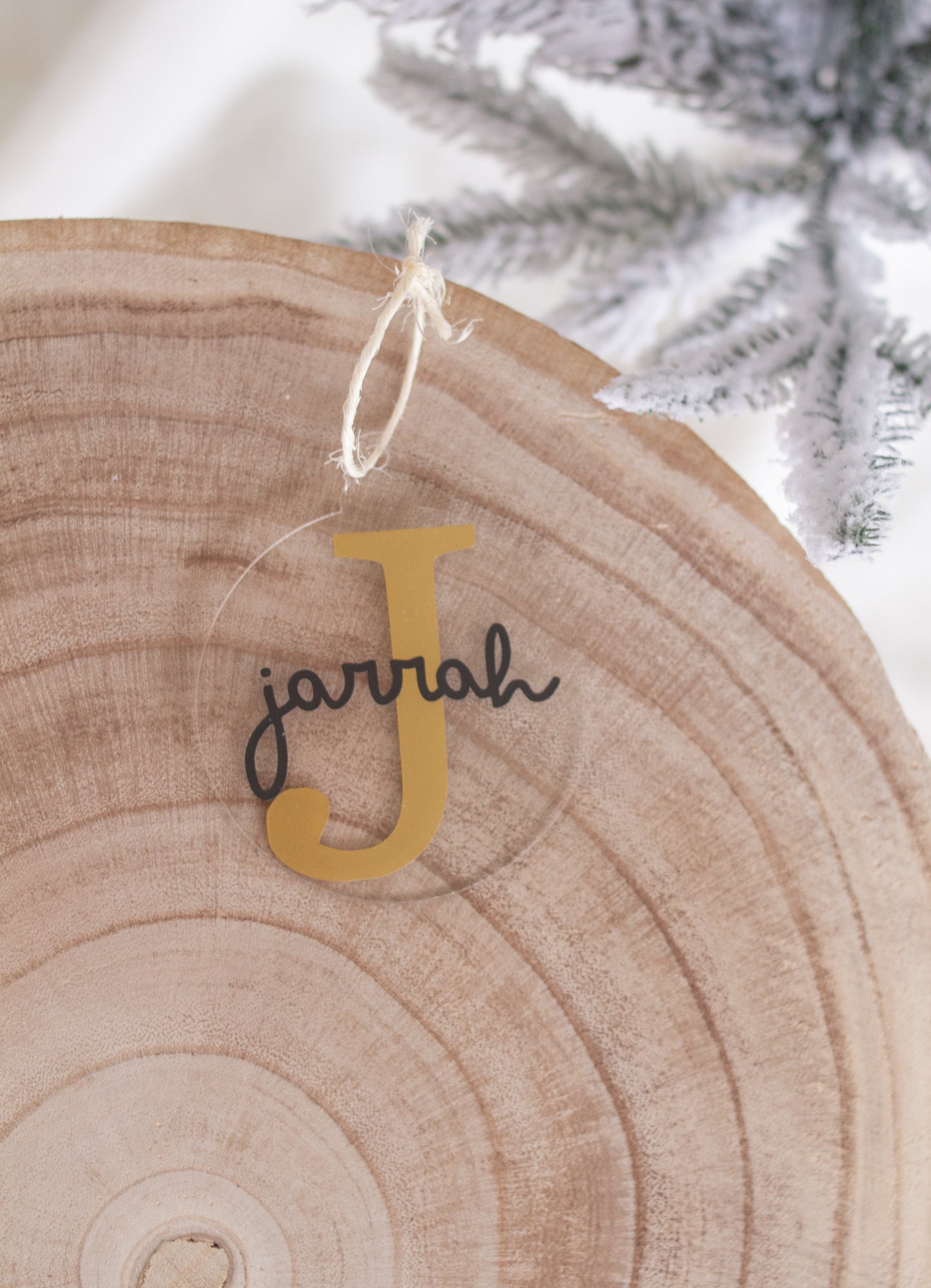 Personalised Name Bauble - Clear