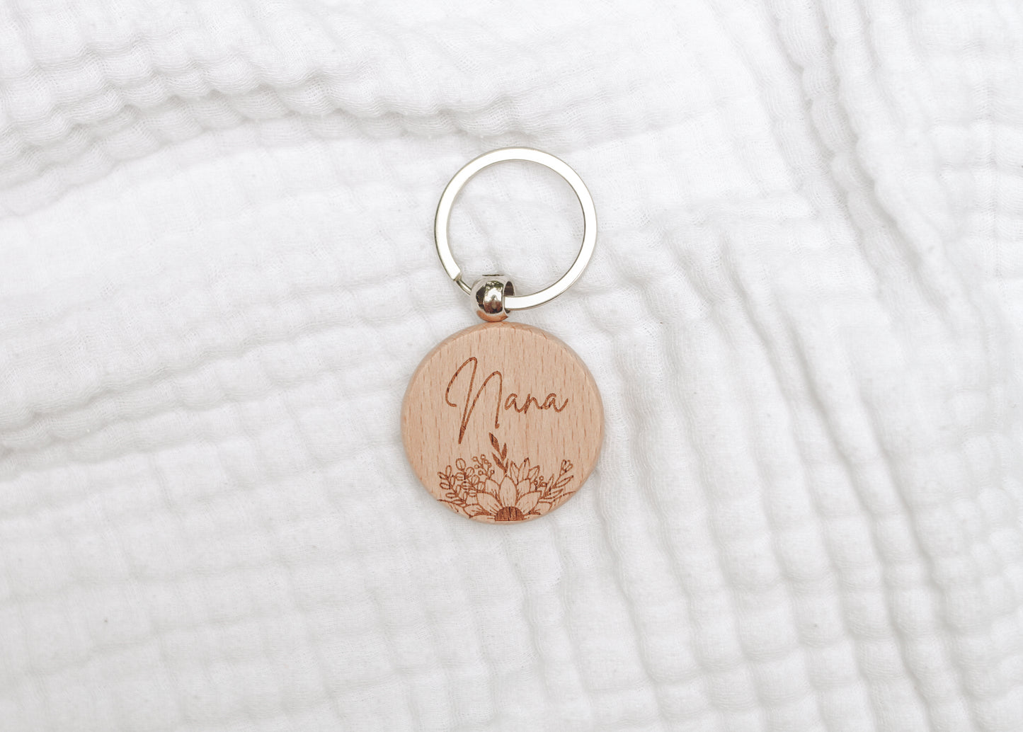 Personalised Wooden Keyring