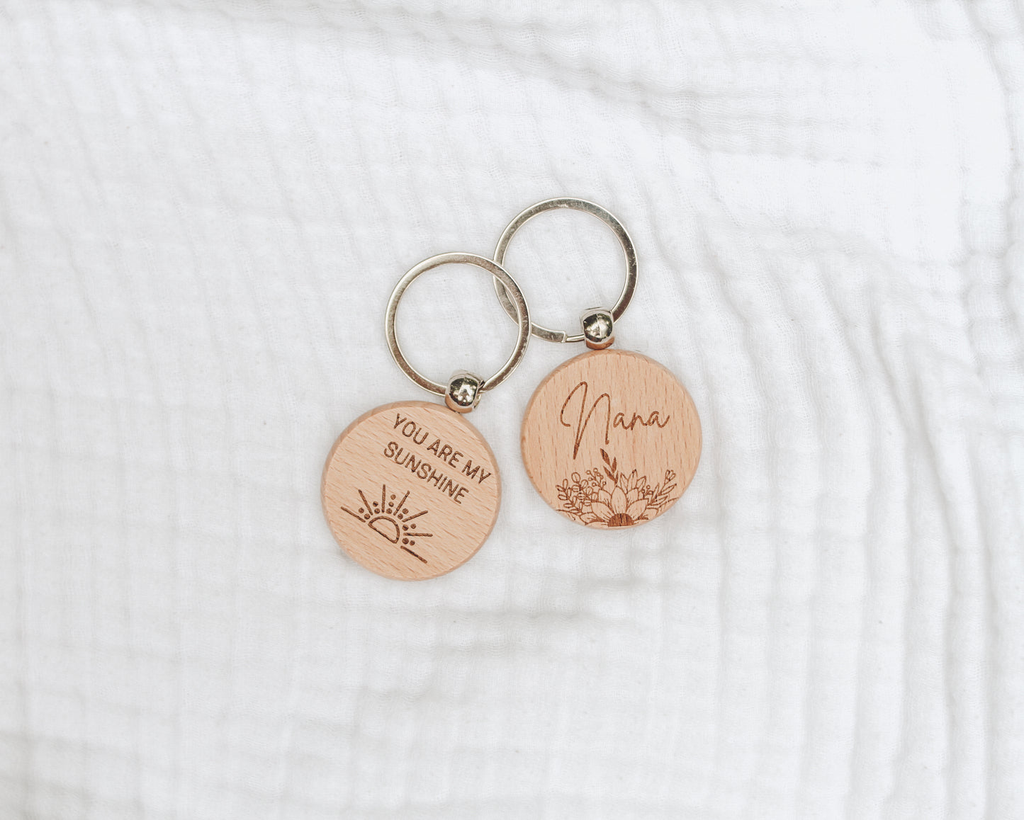 Personalised Wooden Keyring