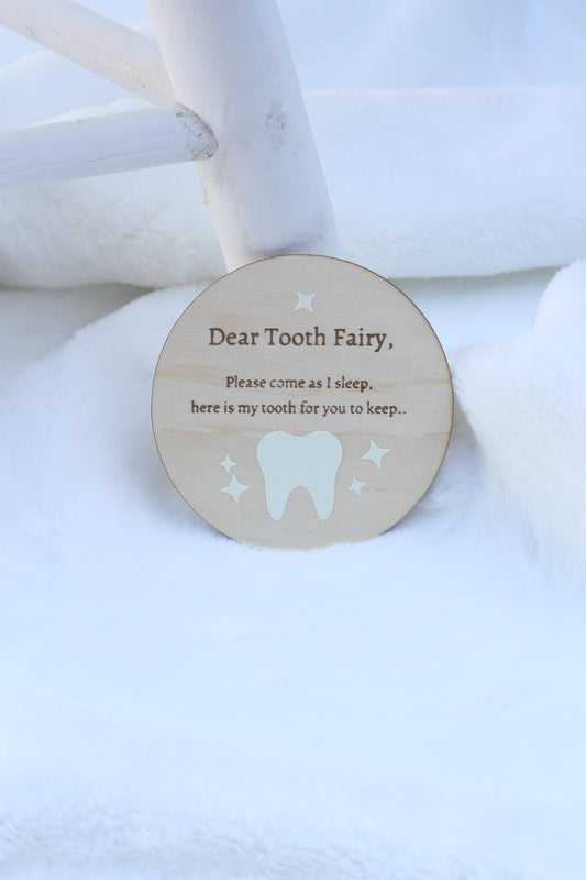 Personalised Glow In The Dark Tooth Fairy Disc