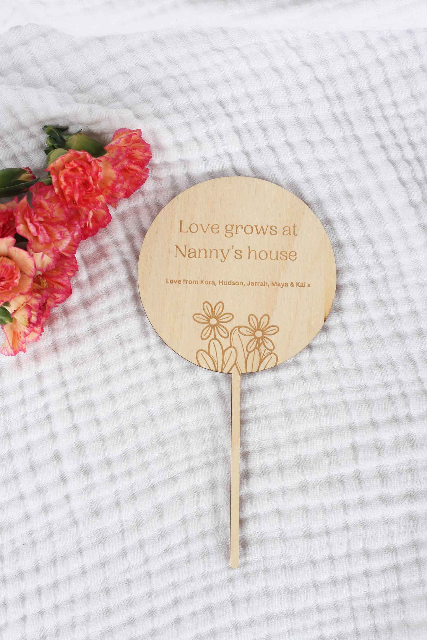 Personalised Love Grows At Nanny's House Garden Sign