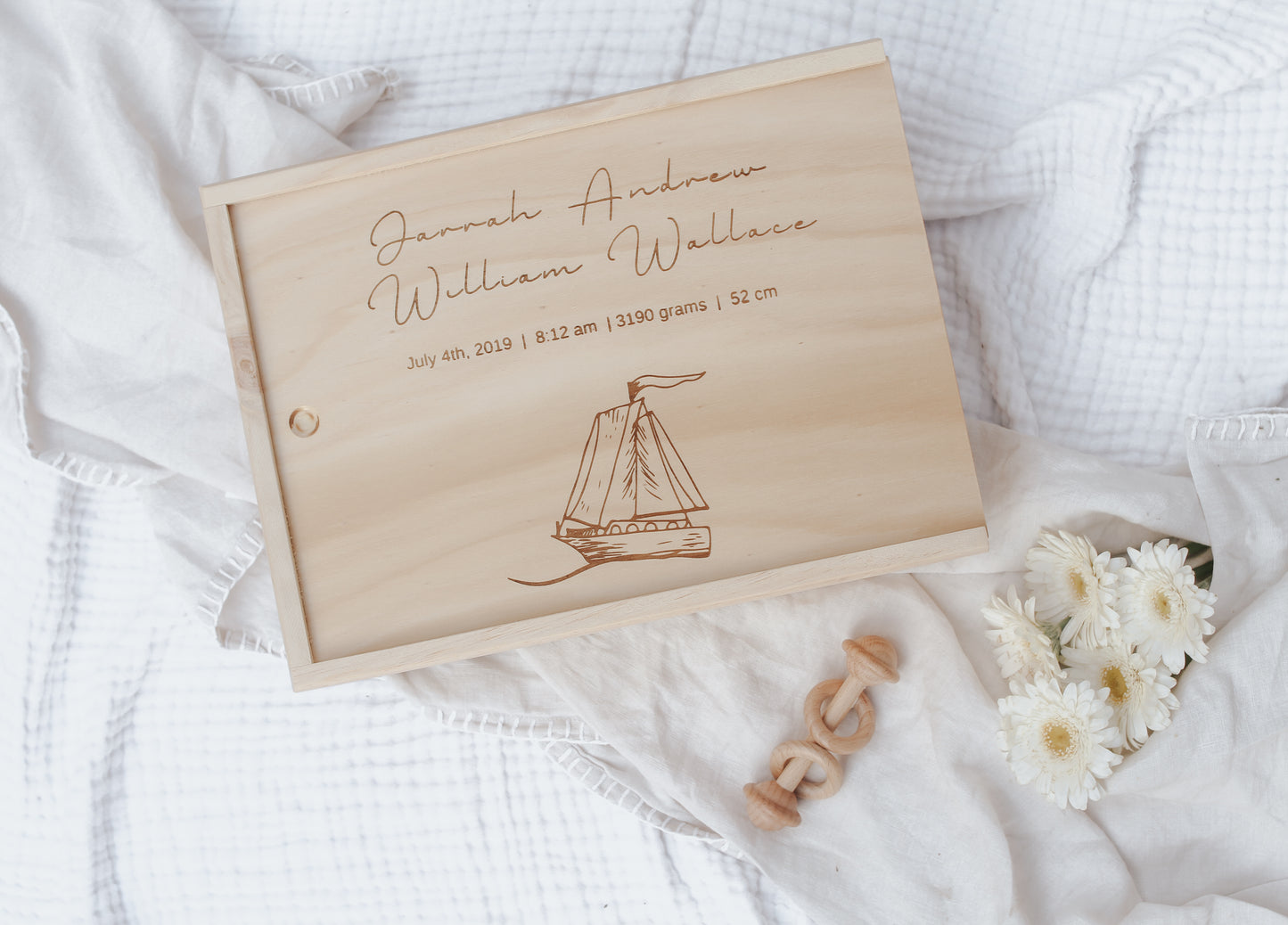 Personalised Baby Keepsake Box