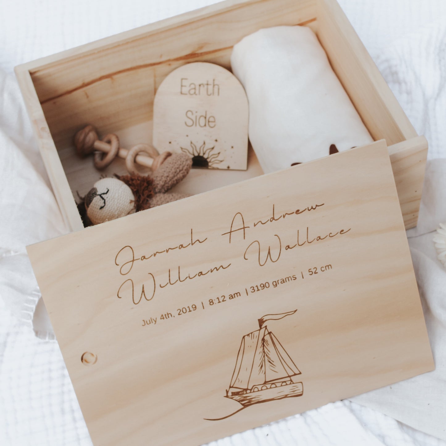 Personalised Baby Keepsake Box