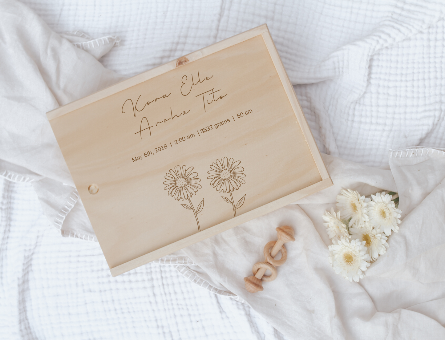 Personalised Baby Keepsake Box