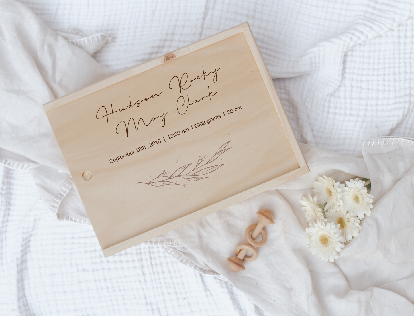 Personalised Baby Keepsake Box